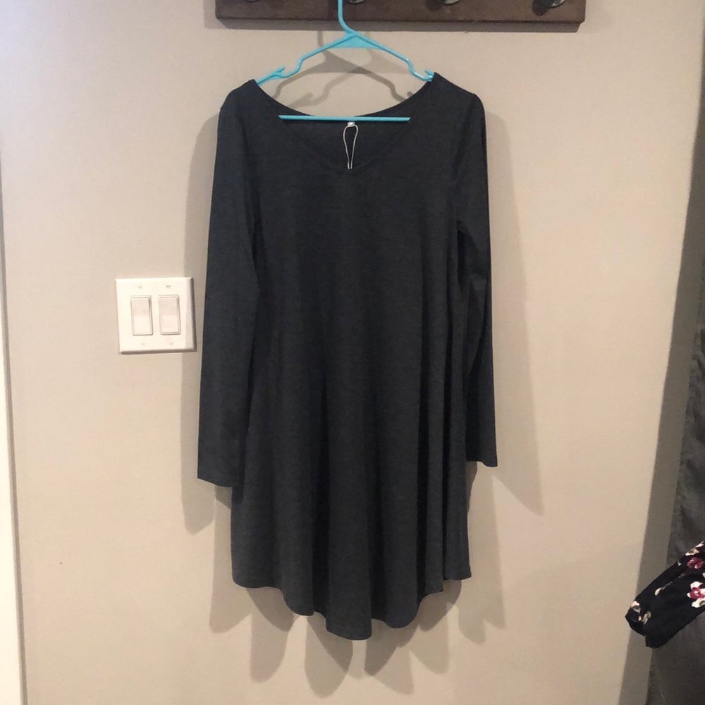 Women’s Grey Long Sleeve Dress
